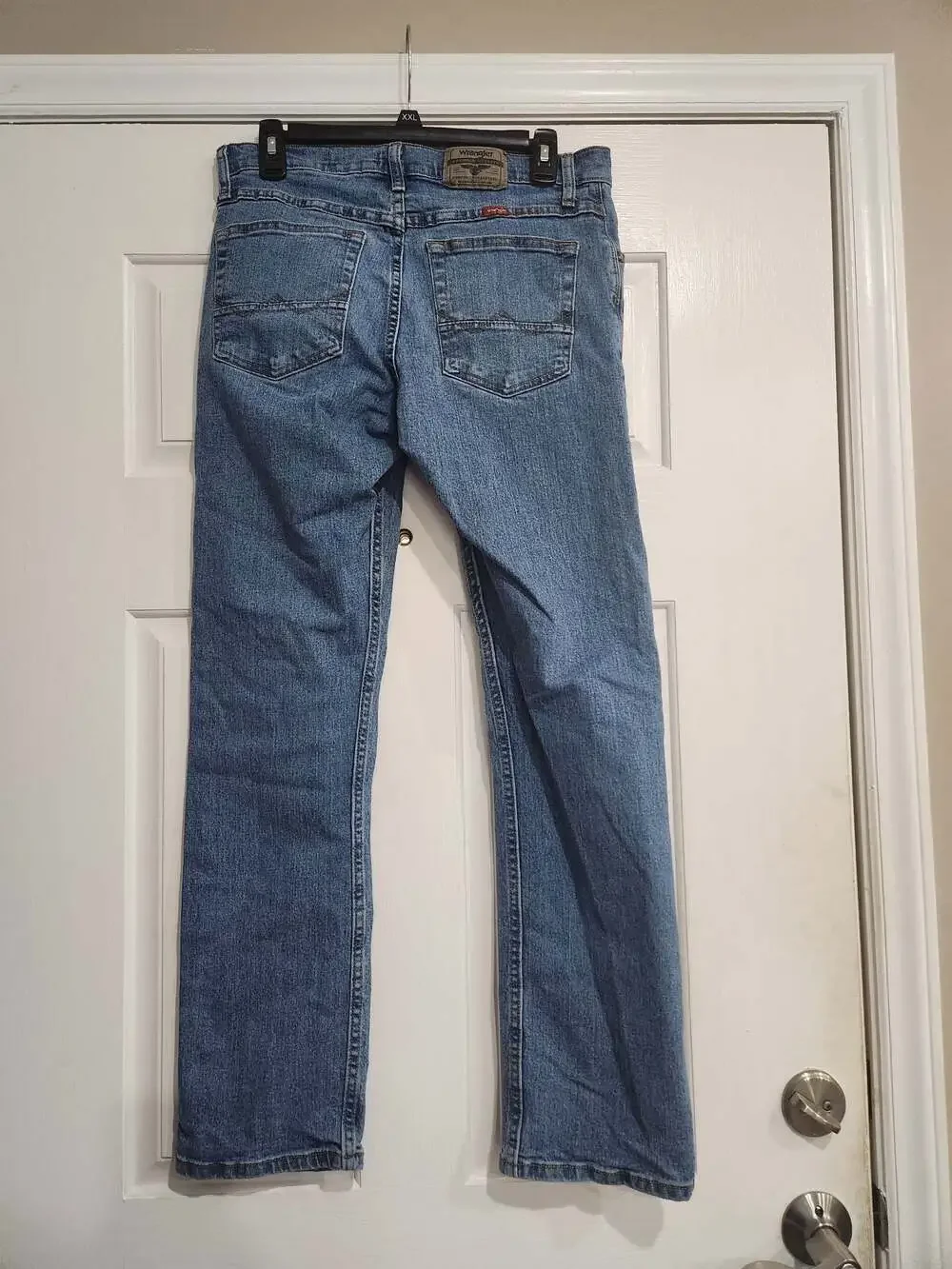 Wrangler Mens Slim Straight Jeans Size 31x30 Blue Denim